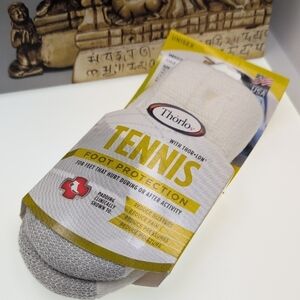 thor Tennis Socks - White Medium Ankle Socks